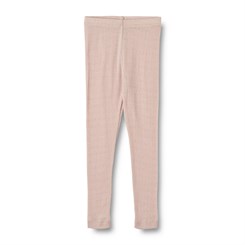 Wheat wool/Silk leggings Agi - Pale lilac